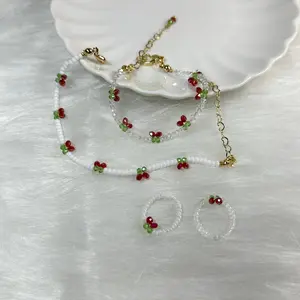 loser=lover tyun inspired cherry bracelet & ring