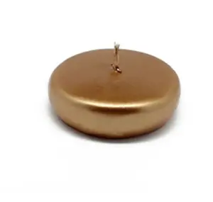 212 MAIN Metallic Wax Floating Candles - 2.25 in. Round Ornaments, 4-5 Hr Burn Time, 24-Piece Boxed Home Decor for Events, Housewarmings, Water Floater Decoration to Illuminate Spaces