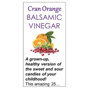 Cran Orange Balsamic Vinegar (Dark, Oak Aged)