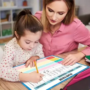 10-Piece Phonemic Awareness Dry Erase Board, 8 "x 12" - Speech and Syllable Mapping Activities for Speech Therapy, Alphabet Phonology, Scientific Reading Instruments, Speech Therapy Tools | Visual Learning Aids | Durable Paper Cards, Phonemic Games