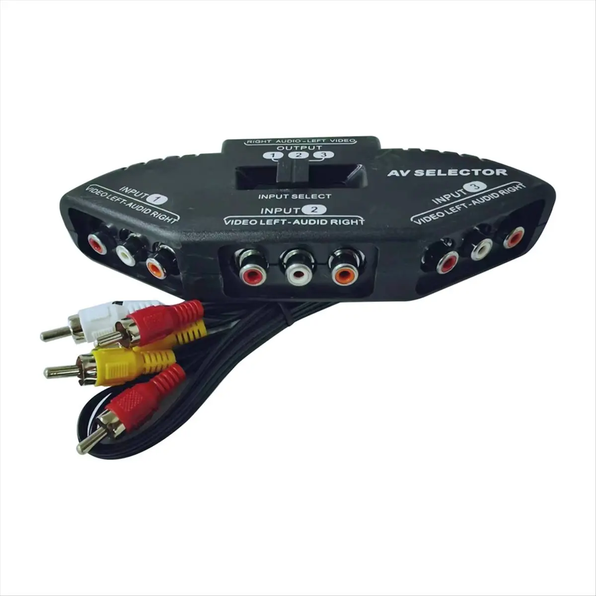 3-Way Portable Audio Video AV Selector Box with Included Cable - Setup Switch for TV, X-Box, DVD Player (Tools & Hardware Welding Accessories)