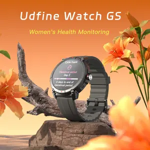 Udfine Watch GS - Women's Health Monitoring Smartwatch with 1.38-inch HD Screen, Alexa Voice Assistant, Bluetooth Calling, 5-Satellite Positioning, 5ATM Water Resistance, 100+ Sports Modes, Android/iOS Compatible