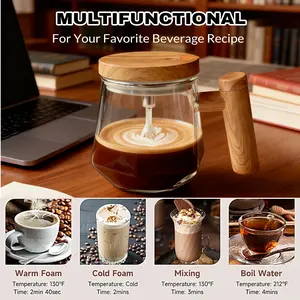 Transparent Rechargeable Automatic Self-Stirring Cup