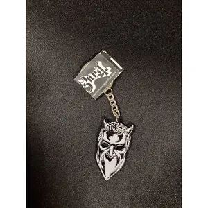 Ghost Nameless Ghoul Keychain - Unique Silver Finish with Ghost Design and Nameless Keyring