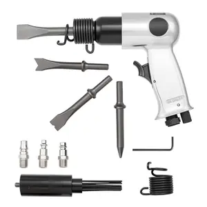 Air Hammer, 4500BPM Pneumatic Hammer with Rust Removal Air  Scaler & 4 count Chisels Round Shank, Lightweight & Compact Air Chisel Pneumatic Shovel Tool for  Scraping Demolishing