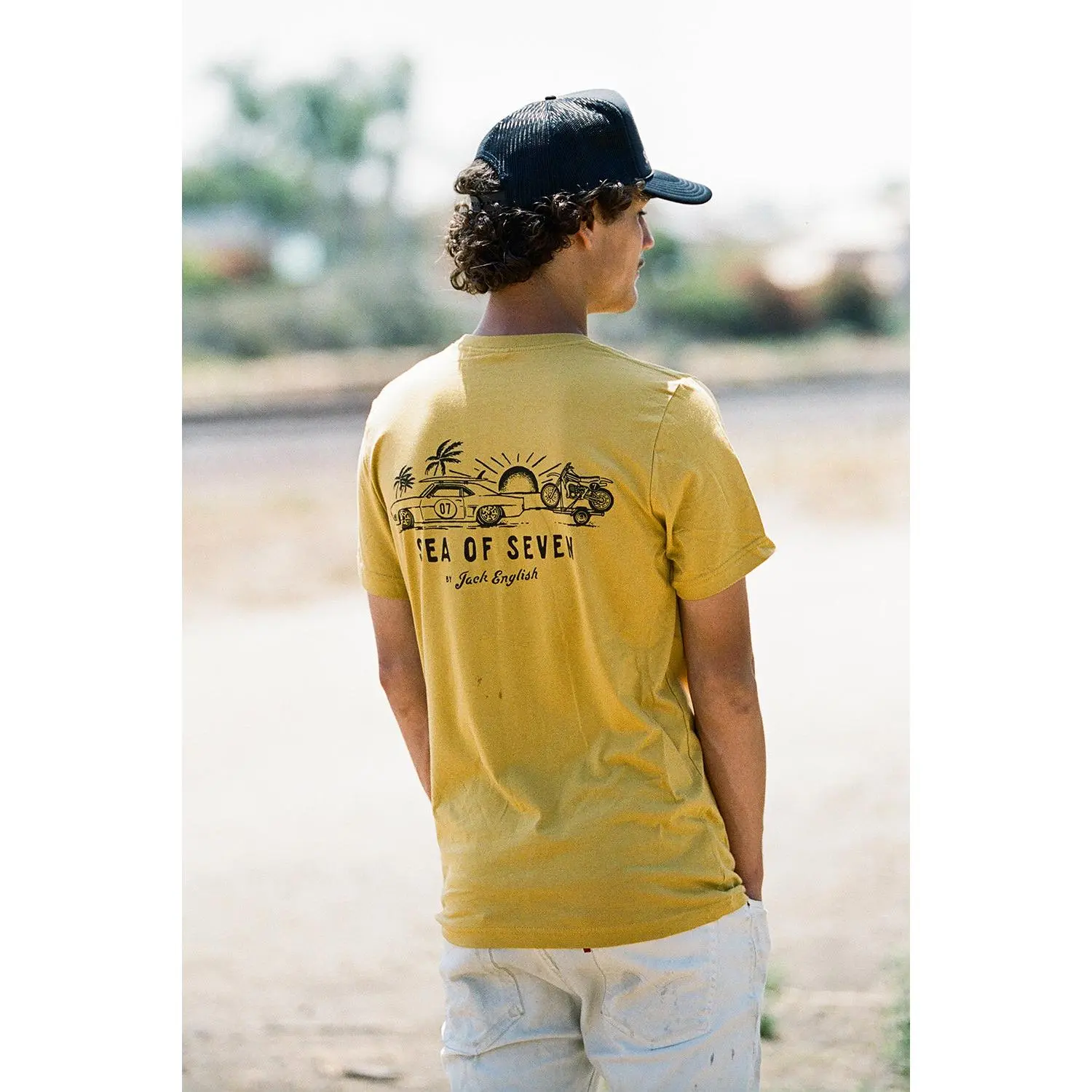 Today We Ride Mens Tee - Mustard Yellow