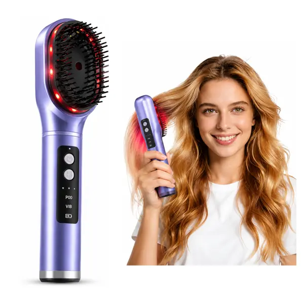 Cordless 3-in-1 Electric Scalp Massage Comb - Essential Oil Nebulization, High-Frequency Vibration, Portable Hair Growth Nourishing Relaxing Care Device for All Hair Types