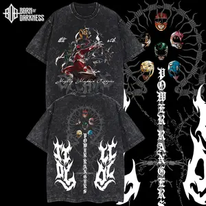 BOD - POWER RANGERS MMORPHIN 32 YEAR EDITION Vintage Unisex Oversize Power Rangers Washed Cotton T-shirt Hoodie, Graphic Tee, Power Rangers Lover, Power Rangers Merch Fan, Outfits Men, Boys Merch Top