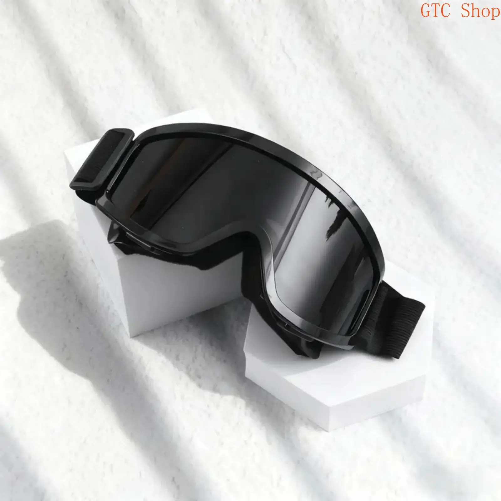 Unisex Oversize 1-Piece Polycarbonate Ski Goggles, Goggles Sports Eyewear with HD Anti-Fog Windproof Lens, Comfortable Fit Padded Full Frame, Crystal-Clear Vision Lightweight Durable Winter Snowboarding Gear