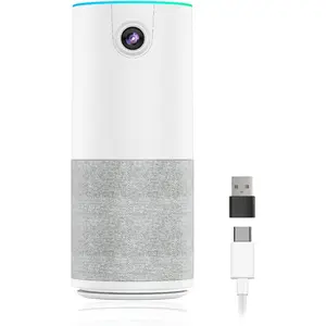 C10(2nd Gen) 1080P Conference Webcam with Microphone Speaker, Portable  in   Camera for Video Conference, AI Noise Cancellation & AGC, USB Plug&Play for PC/Desktop Zoom/Teams
