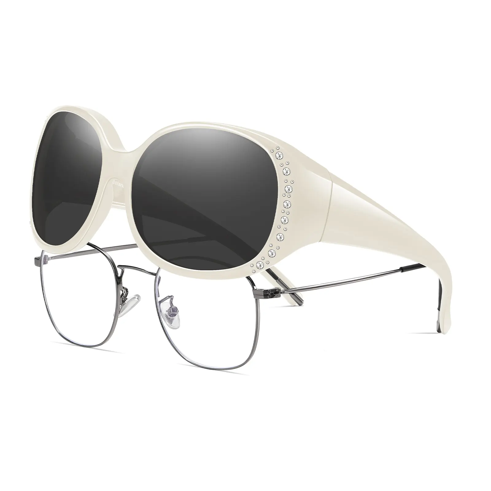 White Frame Grey Lens