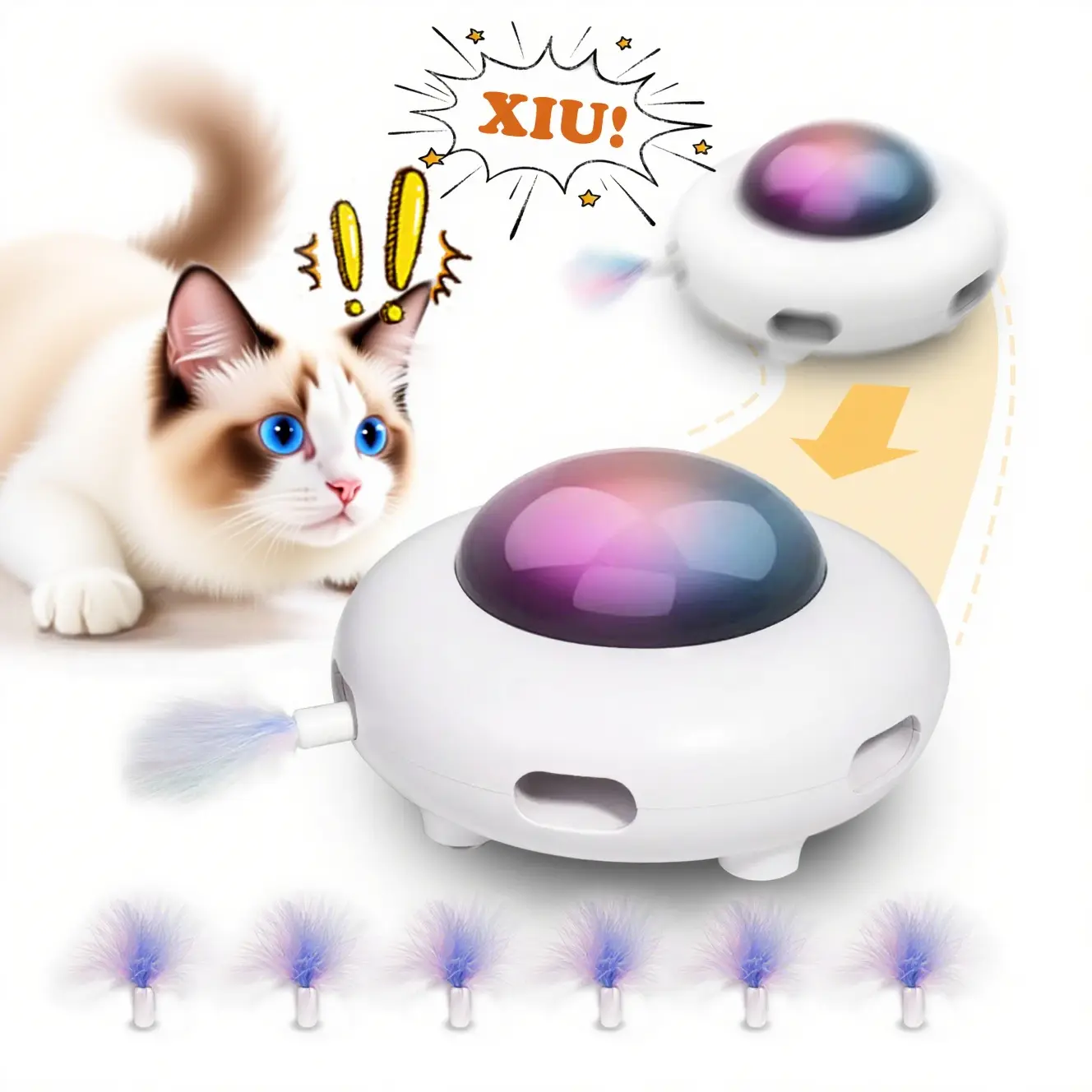 White (UFO mobile smart toy)