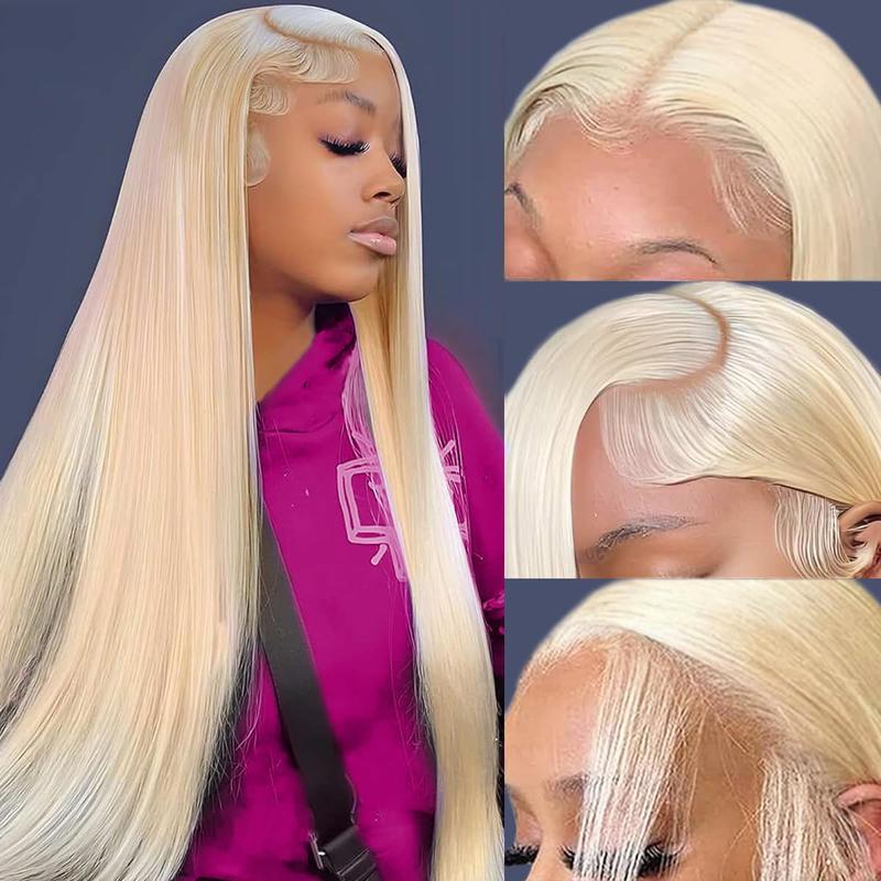 BABOSHOW Blonde 613 Straight 13X6 HD Lace Frontal Wigs Pre plucked 99J# Burgundy Lace Front Human Hair Wigs For Women 27# Honey Blond and P4/27 Highlight Straight Human Hair Wigs Can Be Dyed