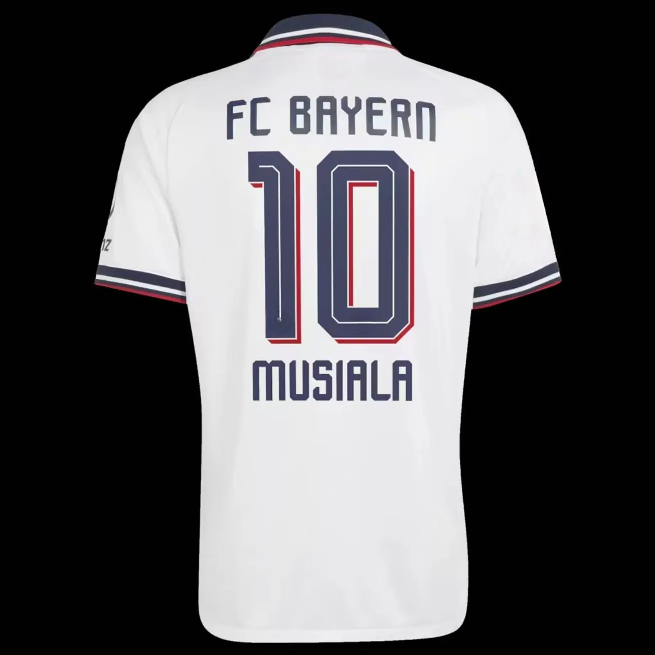 Unisex Soccer Mens Athletic Short Sleeve Football Shirt Sports Fan Training Top Breathable Lightweight Casual Streetwear Musiala 2026/27 Away On-Field Jersey - White