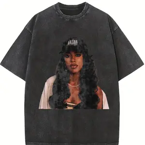 Vintage Aaliyah Graphic Unisex Shirt, Bootleg Rap Design Shirt, 90'S Clothing, Rap Gift for Him Her Crewneck Streetwear Menswear Top Classic Garment
