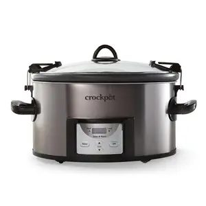 Crock-Pot Programmable 6-Qt Slow Cooker with MyTime Technology, Stainless Steel Crock-Pot Programmable 6-Qt Slow Cooker with MyTime Technology, Stainless Steel