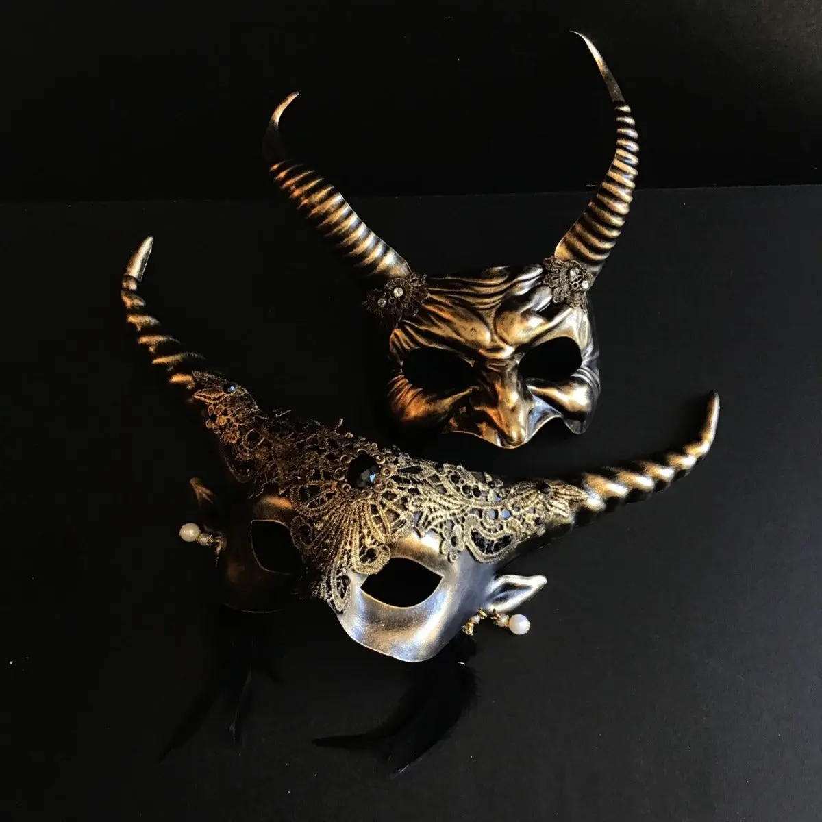Horned Mythical Masks - Gold