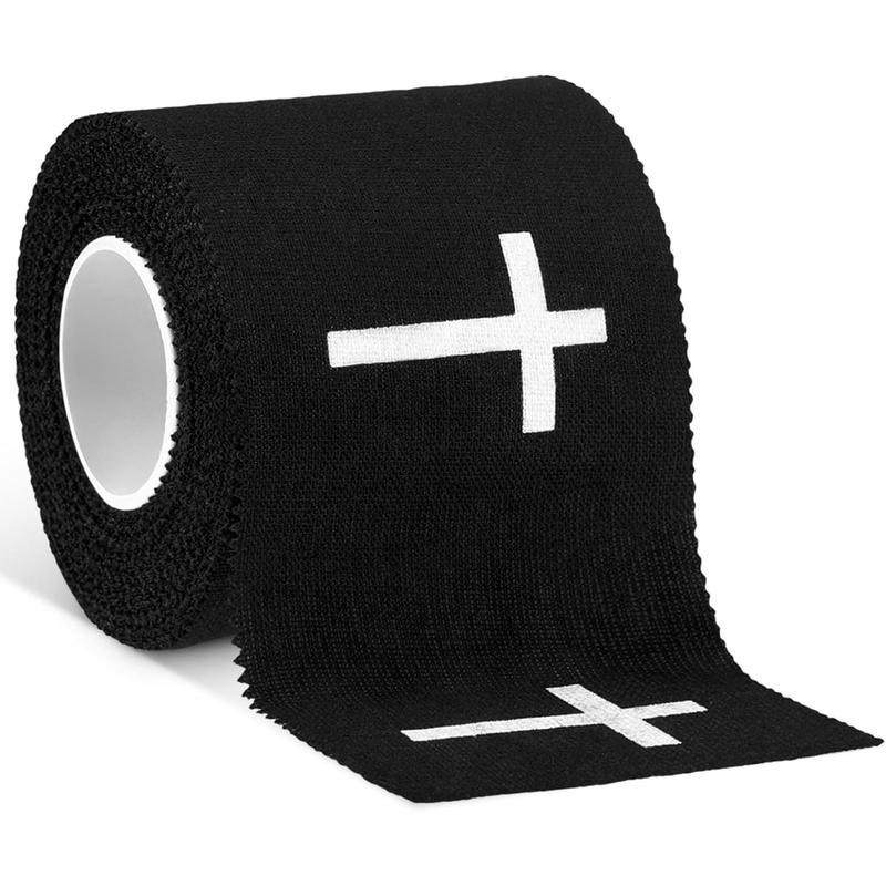 Geiserailie Christian Athletic Tape with Cross Sport Tape Wrist Warp for Football Baseball Soccer Athletes Religious Bible Verses Christian Gift for Christmas Church Members 2IN X 23FT(Black)