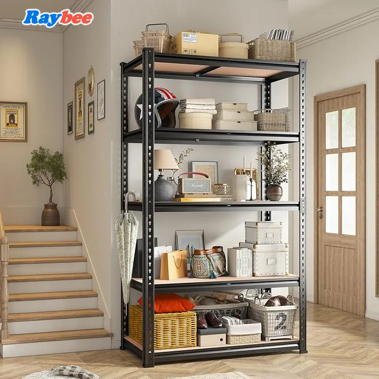 Raybee Garage Shelves Classic 5-Tier W30N Metal Storage Shelving Unit Height Adjustable Versatile Utility Rack for Warehouse Organizing Pantry Kitchen Organiser #TikTokShopBackToSchool