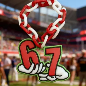 Elf 67 Chain, DIY hand-assembled, 3D Printed Holiday “67” Chain, Christmas Decoration, Wonderful Gift for Friends