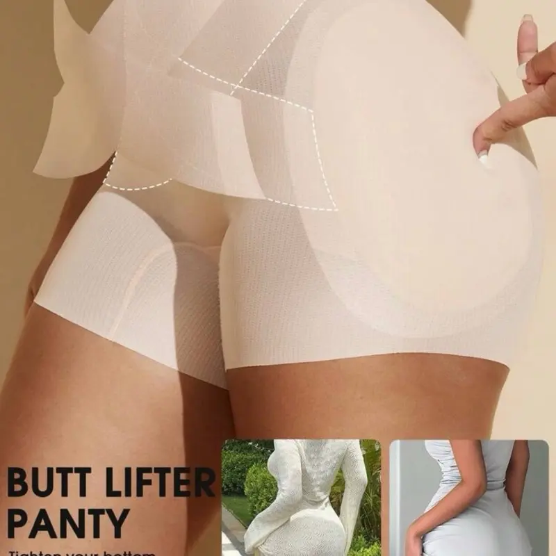 Women's Leg Shaping Shapewear Shorts with Removable Butt Pads, Curve-Enhancing & Lifting Support for Womenswear Underwear
