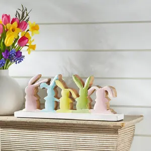 Bunny Hop Wooden 5 Bunny Silhouettes