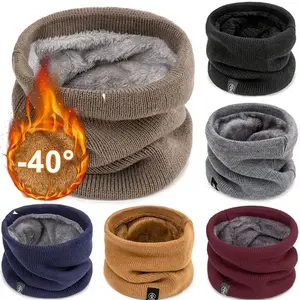 Fashion Soft Knitted Warm Neck Scarf, Unisex Face Mask, Winter Ice Skating Running Warmer Wrap, Thick Anti-Cold Collar, Windproof Face Mask