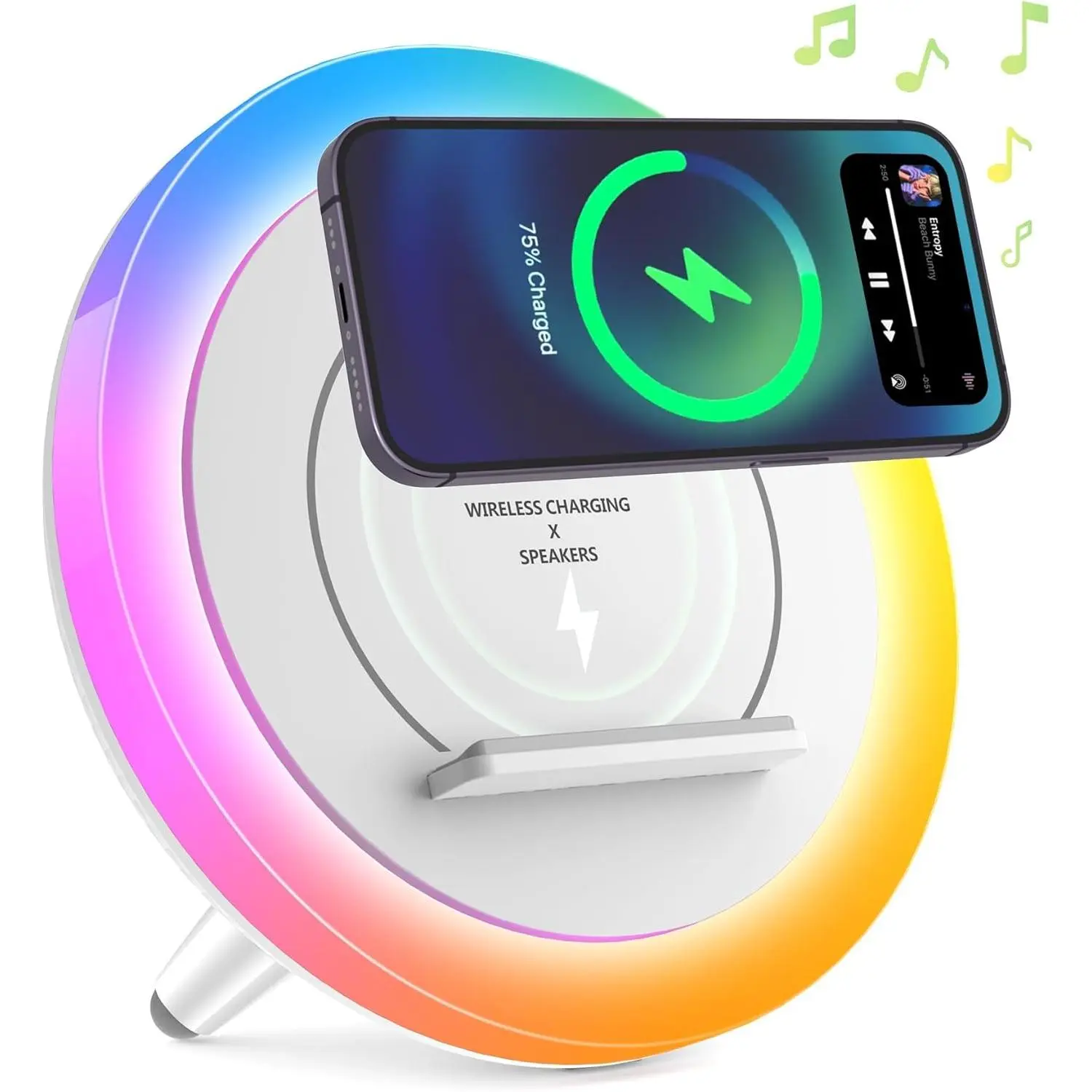 Wireless Charger  with Lights,4 in 1Color Changing Modern  Lamp, Trendy Stuff,  Birthday Teenage   Gifts Ideas