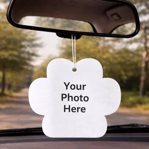 Custom Photo Car Freshie | Personalized Car Air Freshener | Heart or Rectangle | Your Photo Freshie | Unique Gift Idea Decoration