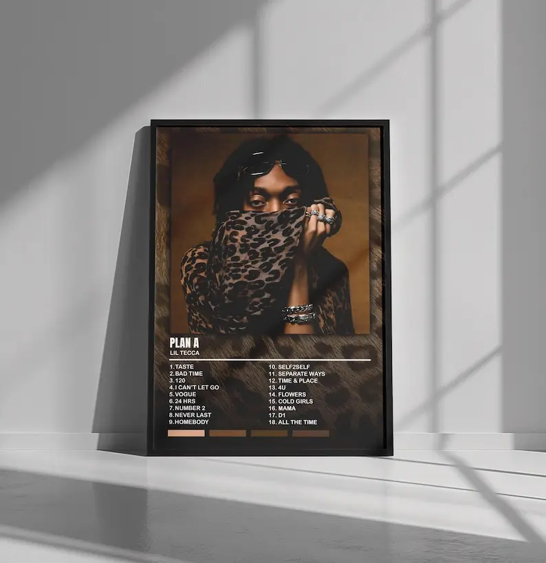 Lil Tecca - Plan A Album Poster | Album Wall Decor | Music | Album Art | Album Cover Poster | Artist