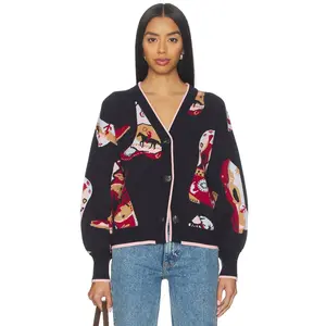 Never Fully Dressed Navy Cowboy Boots Cardigan in Navy