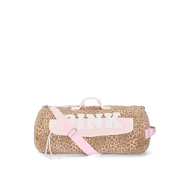 PINK Retro Canvas Rolled Duffle Bag PINK Retro Canvas Rolled Duffle Bag