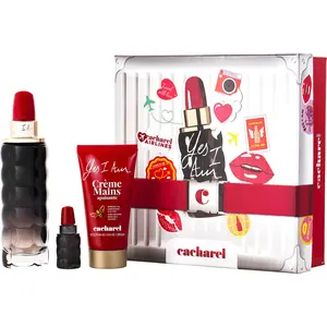 Yes I Am Set-Eau De Parfum Spray 2.5 Oz & Hand Cream 1.7 Oz & Eau De Parfum 0.16 Oz Mini For Women