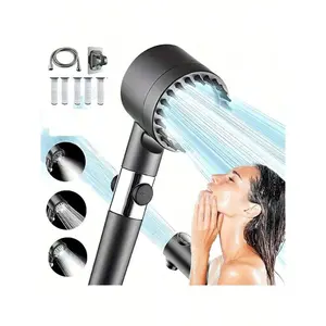 Filtered Handheld Shower Sprayer High Pressure Shower Head with 1.5M Shower Hose & Wall Mount Bracket
