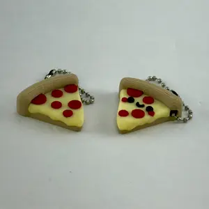 Pizza Keychains 3D Print