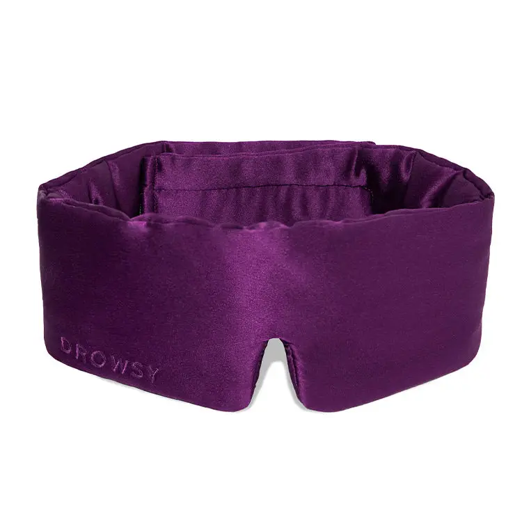 Drowsy Sleep Co Silk Eye Mask - Purple Martini