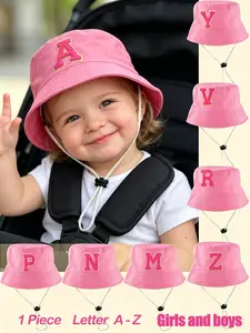 1PC Baby Fisherman Hat, Adjustable Breathable UV Sun Protection Cap, Cute Style for Summer Outdoor, Windproof Daily Wear, 0-2 Years Old