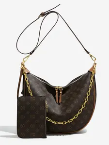 2026 New Vintage Style Floral Pattern Crossbody Bag, Fashionable and Versatile Lady Shoulder Bag for Daily Commute, Stylish Women's Backpack, Trendy Commuting Bag
