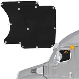 2pcs Semi Truck Side Window Sun Shade for Freightliner Volvo VNL International Trucks RV,Interior UV Protection Truck Side Window Shade semi Truck Accessories Keep Your car Cool universal car exterior accessory international truck semi truck accessory
