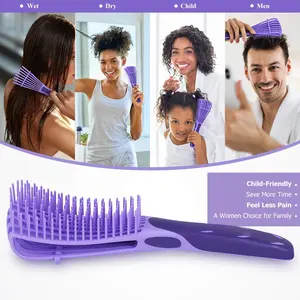 Octopus Comb Straight Hair, Smooth Hair, Big Curved Comb, Fluffy Curly Hair Style, Rib Comb for Styling and Detangling