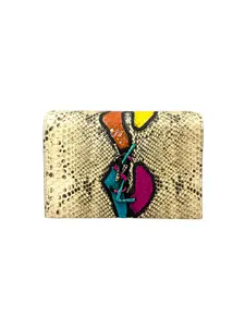 Pre-owned Yves Saint Laurent leather Crossbody Bags Saint Laurent Kate Multicolor Exotic Print Shoulder Bag With Rainbow YSL SL253