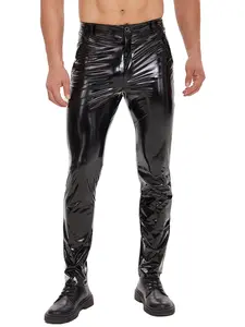 European and American Men's Zipper Fly Long Pants, Casual Straight Leg Trousers, Comfortable and Stylish, Perfect for Daily Wear