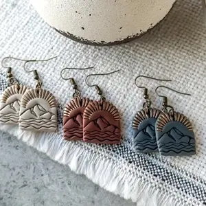 Polymer clay earrings. 3 color choices