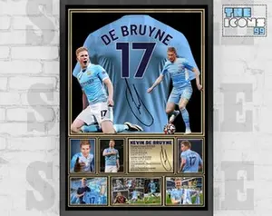 Man City Legend Kevin De Bruyne Football Poster