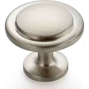 30 Pack Brushed Nickel 1-1/4 inch Cabinet Pulls Kitchen Drawer Pulls Cabinet Door Handles Knobs for Dresser