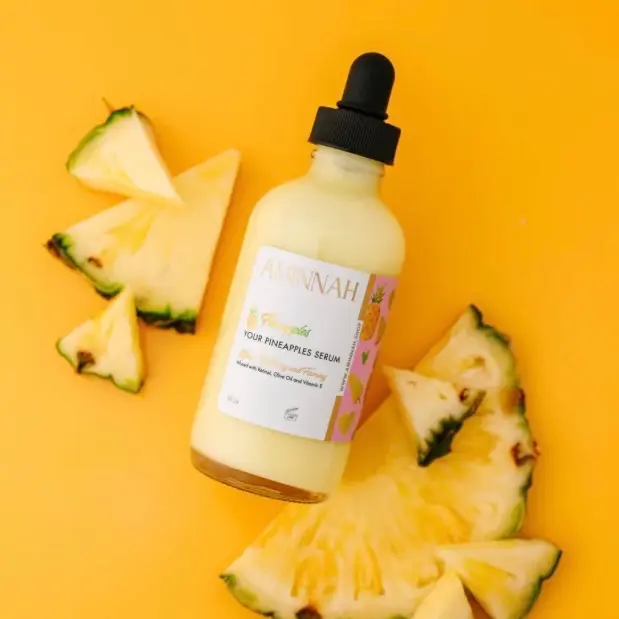 Aminnah Fineapples Your Pineapples Serum - Natural Ingredients, Olive Oil, and Vitamin E for Skin Care
