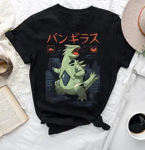 Tyranitar Pokemon Kaiju T-Shirt, Japanese Monster Tyranitar Shirt Fan Gifts, Pokemon Tyranitar Shirt, Tyranitar Kaiju Shirt, Pokemon Shirt