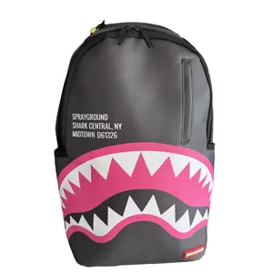 SG Black and Pink Shark Backpack, Casual and Stylish, Unisex, Large Capacity, Travel Backpack, New Trendy Backpack, Unisex Shark Mouth Backpack, Photography Equipment Bag, Camera Backpack, Best Gift, Large Capacity Laptop Bag, with Table