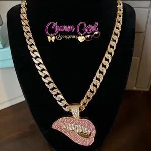 The Pink Lip Chain