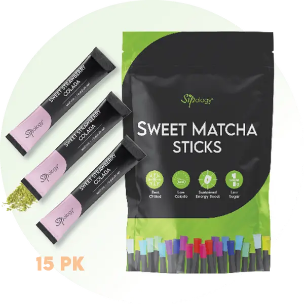 Sweet Strawberry Colada Matcha Sticks - 15 pack, 0.85 oz (26 g)